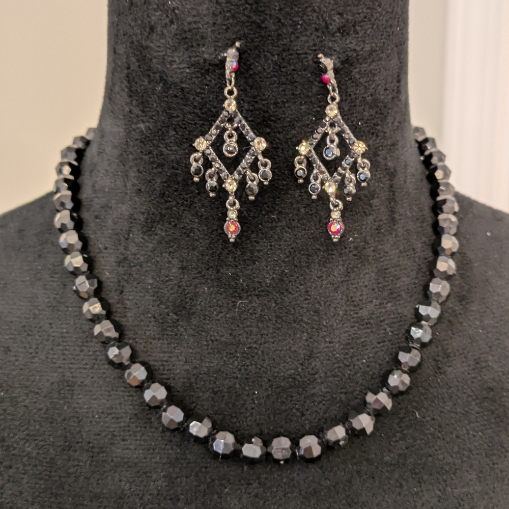 Lot Of 5. 3 Necklaces And 2 pairs Earrings